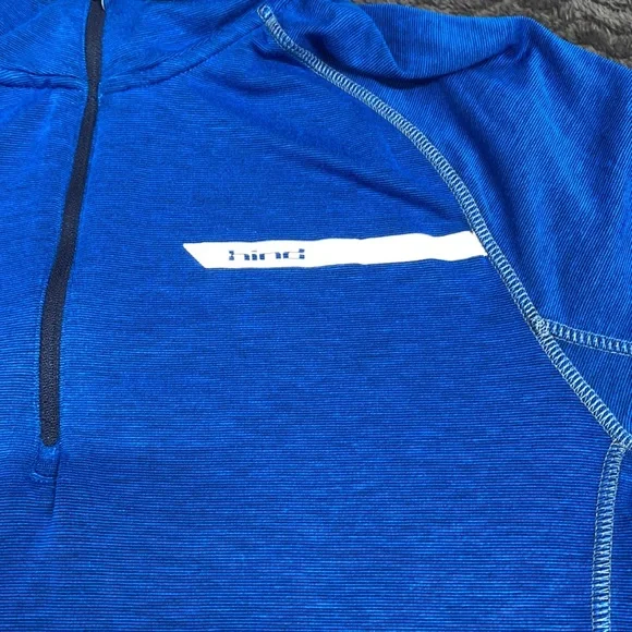 Hind 24/7 run Long sleeve three-quarter performance top blue black 3M large - Picture 5 of 14